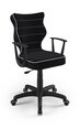 Эргономичное офисное кресло Entelo Norm JS01, черное/белое