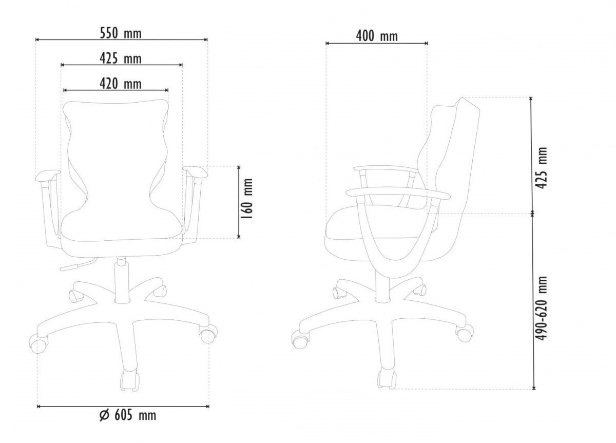 Kontoritool Entelo Norm JS03, helehall/valge цена и информация | Kontoritoolid | kaup24.ee