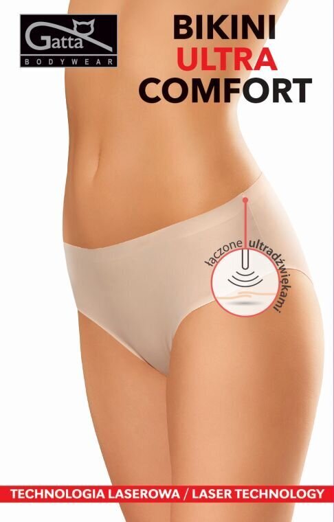 Naiste aluspüksid Bikini Ultra Comfort, Gatta, beež hind ja info | Naiste aluspüksid | kaup24.ee