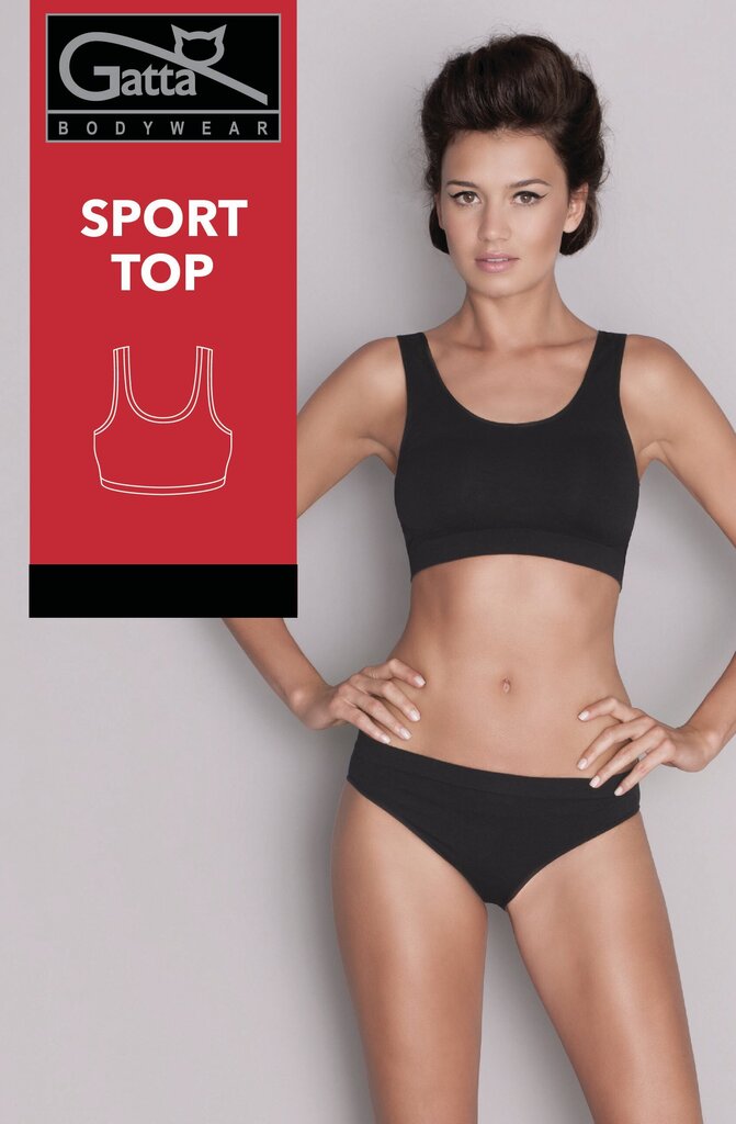 Naiste Sport topp, Gatta, must hind ja info | Rinnahoidjad | kaup24.ee