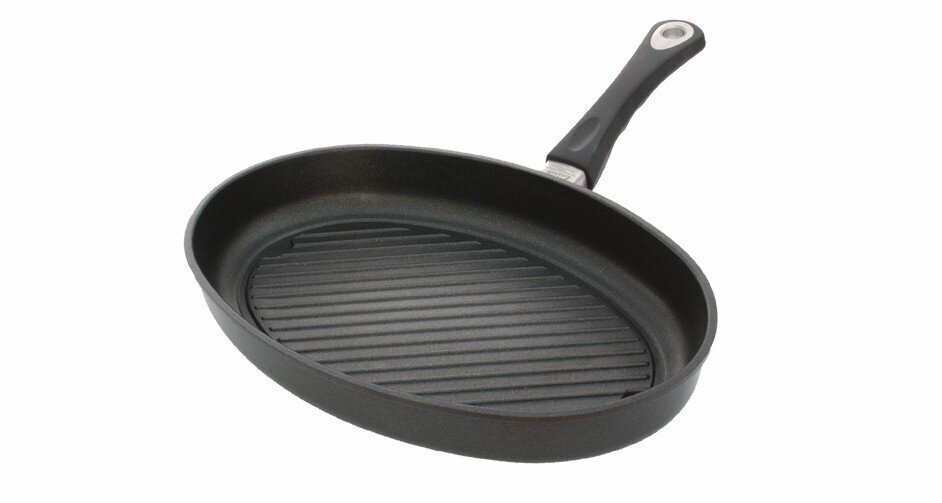 Kala-BBQpann 35x24x5cm, valualumiinium, paksus 9-10mm, mittenakkuv Lotan kate, ahjukindel käepide (240*C) цена и информация | Pannid | kaup24.ee