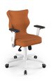 Офисное кресло Entelo Perto White FC34, оранжевое