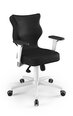 Офисное кресло Entelo Perto White VL01, черное