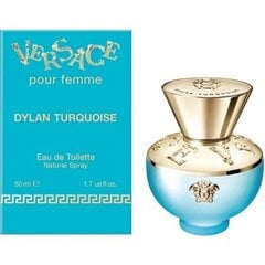 Туалетная вода Versace Dylan Turquoise EDT для женщин, 50 мл цена и информация | Женские духи | kaup24.ee
