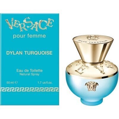 Tualettvesi Versace Dylan Turquoise EDT naistele, 50 ml hind ja info | Naiste parfüümid | kaup24.ee