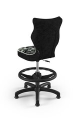 Эргономичное детское кресло Entelo Petit Black ST33 с опорой для ног, серое/черное цена и информация | Офисные кресла | kaup24.ee