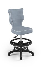 Эргономичное детское кресло Entelo Petit Black JS06 с опорой для ног, светло-синее цена и информация | Офисные кресла | kaup24.ee
