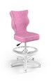 Эргономичное детское кресло Entelo Petit White VS08, розовое