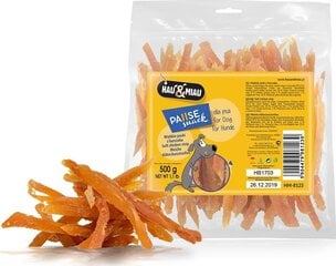 Hau&Miau pehmed Kana ribad, maiused koertele 500g hind ja info | Maiustused koertele | kaup24.ee