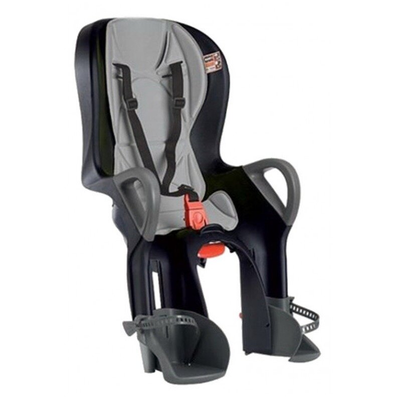 Tagumine rattatool OkBaby 10+ EN 1M2 Nero/Grigio hind ja info | Laste jalgrattatoolid | kaup24.ee