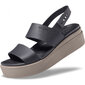 Crocs™ naiste vabaajajalatsid Brooklyn Low Wedge Womens, must hind ja info | Naiste plätud ja sussid | kaup24.ee