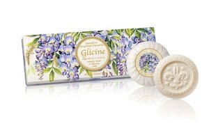 Seep Wisteria lõhnaga Saponificio Artigianale Fiorentino, 3x100g цена и информация | Мыло | kaup24.ee