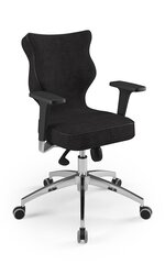 Офисное кресло Entelo Perto Poler AT01, черное цена и информация | Офисные кресла | kaup24.ee