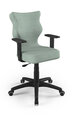 Офисное кресло Entelo Duo DC20 6, зеленое/черное