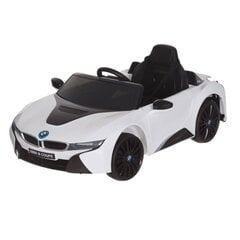Ühekohaline laste elektriauto BMW i8, valge цена и информация | Электромобили для детей | kaup24.ee