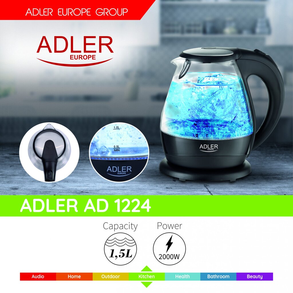 Adler AD 1224 цена и информация | Veekeetjad | kaup24.ee