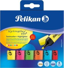 Tekstimarkerid Pelikan 490, 6 tk. цена и информация | Письменные принадлежности | kaup24.ee