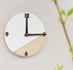 Puidust seinakell цена и информация | Часы | kaup24.ee