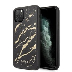 Telefoniümbris Guess Glitter Marble iPhone 11 Pro, must hind ja info | Telefoni kaaned, ümbrised | kaup24.ee