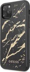 Telefoniümbris Guess Glitter Marble iPhone 11 Pro, must hind ja info | Telefoni kaaned, ümbrised | kaup24.ee