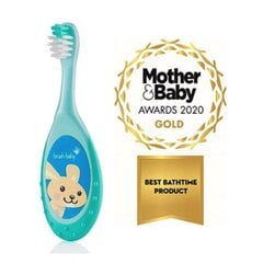 Näritava otsaga hambahari (0-3 eluaastat) Brush Baby FlossBrush - Teal hind ja info | Suuhügieen | kaup24.ee