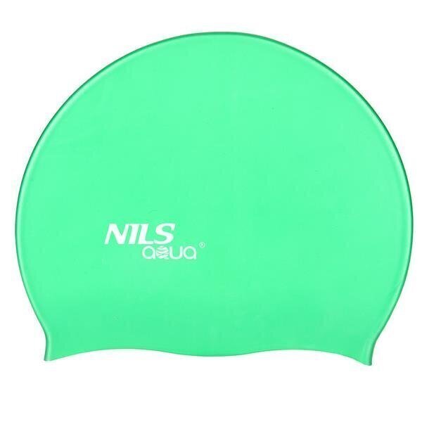Ujumismüts Nils Aqua SH74, roheline hind ja info | Ujumismütsid | kaup24.ee