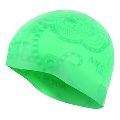 Шапочка для плавания Nils Aqua G-Type Woman SE24, зеленая цена и информация | Шапочки для плавания | kaup24.ee