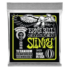 Струны для электронной гитары Ernie Ball Regular Slinky Coated Titanium 10-46 цена и информация | Принадлежности для музыкальных инструментов | kaup24.ee