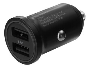 DELTACO 12/24 V USB -A, 2.4A hind ja info | Mobiiltelefonide laadijad | kaup24.ee