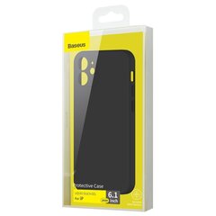 Telefoniümbris Baseus Liquid Silica Case Apple iPhone 12/12 Pro must WIAPIPH61N-YT01 hind ja info | Telefoni kaaned, ümbrised | kaup24.ee