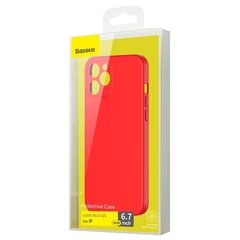 MOBILE COVER IPHONE 12 PRO MAX/RED WIAPIPH67N-YT09 BASEUS hind ja info | Telefoni kaaned, ümbrised | kaup24.ee