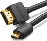 Ugreen HD127 Micro HDMI -kaabel HDMI, 4K, 3D, 2 m, must hind ja info | Kaablid ja juhtmed | kaup24.ee