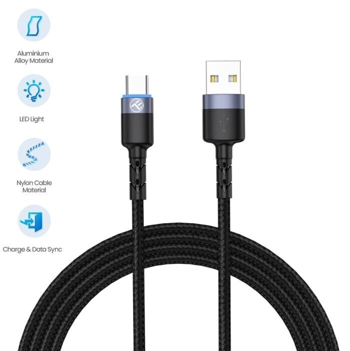 Tellur TLL155363, Usb-C, 1.2m цена и информация | Mobiiltelefonide kaablid | kaup24.ee