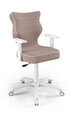 Офисное кресло Entelo Duo JS08 6, розовое/белое