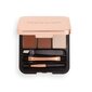 Kulmuhoolduskomplekt Makeup Revolution London Brow Sculpt Kit Medium brown 2,2 g цена и информация | Kulmuvärvid, -pliiatsid | kaup24.ee