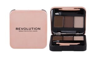 Набор средств для ухода за бровями Makeup Revolution London Brow Sculpt Kit Medium brown 2,2 г цена и информация | Карандаши, краска для бровей | kaup24.ee