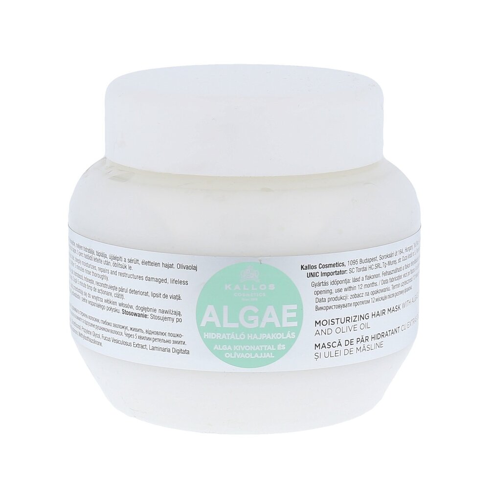 Kallos Cosmetics Algae juuksemask 275 ml hind ja info | Maskid, õlid, seerumid | kaup24.ee