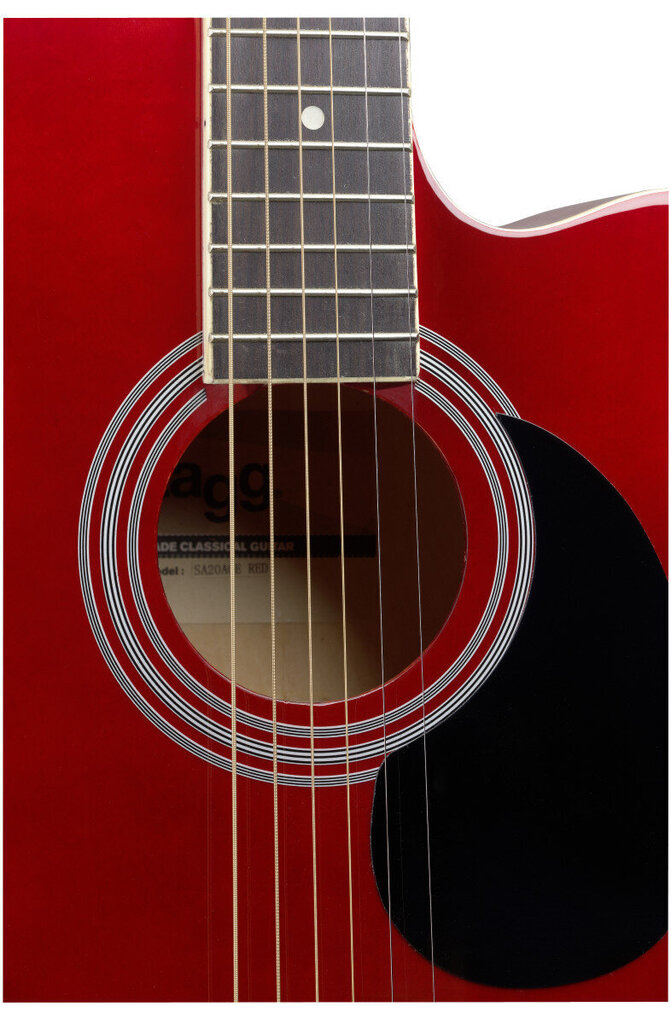 Elektro-akustiline kitarr Stagg SA20ACE RED hind ja info | Kitarrid | kaup24.ee