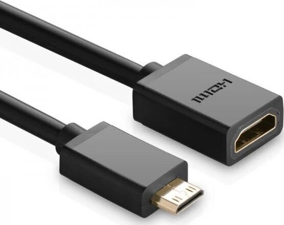 Ugreen videoadapter mini HDMI -HDMI, 22 cm, must цена и информация | USB jagajad, adapterid | kaup24.ee