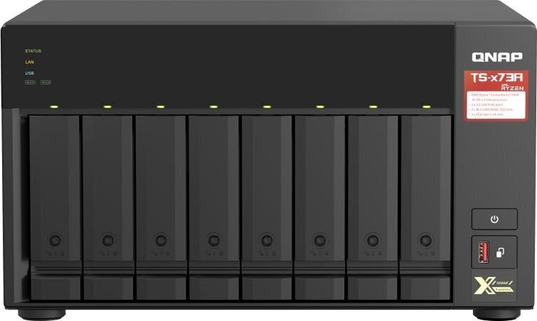 NAS STORAGE TOWER 8BAY 8GB/TS-873A-8G QNAP цена и информация | Väliste kõvaketaste ümbrised | kaup24.ee