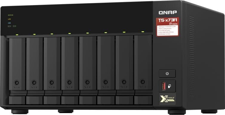 NAS STORAGE TOWER 8BAY 8GB/TS-873A-8G QNAP hind ja info | Väliste kõvaketaste ümbrised | kaup24.ee