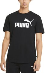 Puma T-särgid Ess Logo Tee, must цена и информация | Мужские футболки | kaup24.ee