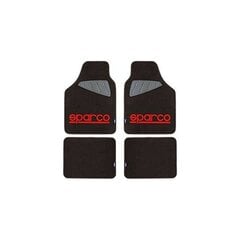 Auto põrandamattide komplekt Sparco SPC1903 Universal Black / Red (4 tk) hind ja info | Tekstiilmatid | kaup24.ee