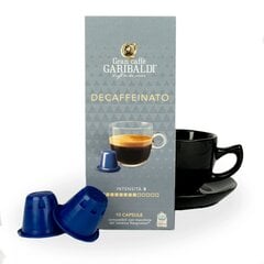 Кофейные капсулы Gran Caffe Garibaldi - Decaffeinato, для кофемашин Nespresso®, 10 шт. цена и информация | Кофе, какао | kaup24.ee