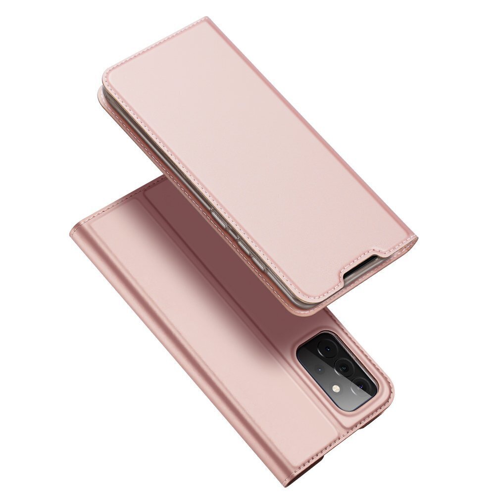 Ümbris Dux Ducis bookcase telefonile Samsung Galaxy A72, pink hind ja info | Telefoni kaaned, ümbrised | kaup24.ee