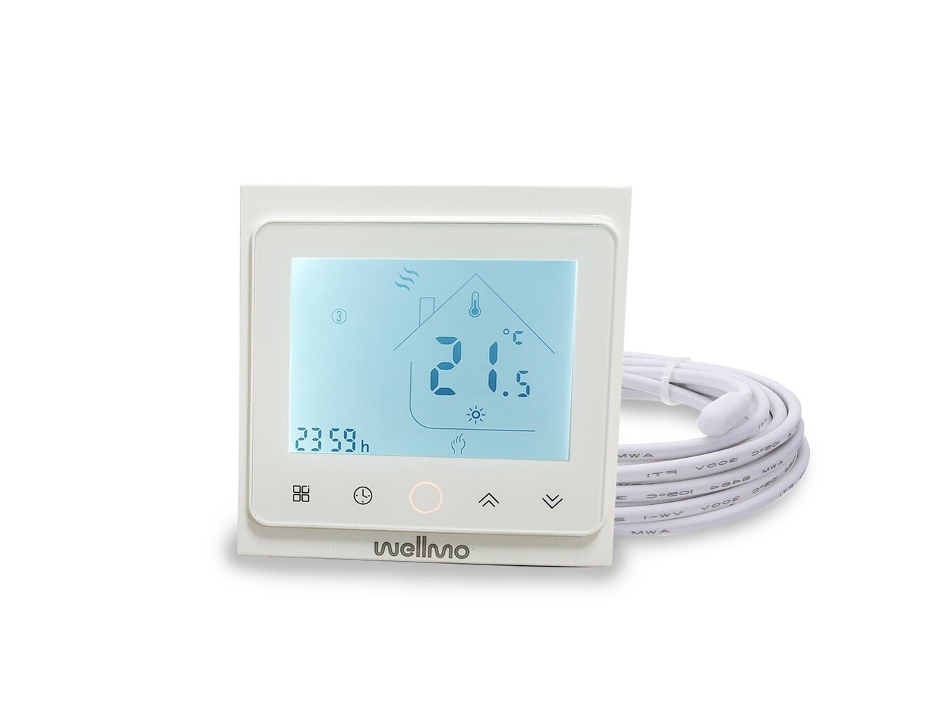 Põrandaküttevõrk Wellmo MAT (suurus 1 m2) + programmeeritav termostaat Wellmo WTH-51.36 NEW hind ja info | Põrandaküte | kaup24.ee