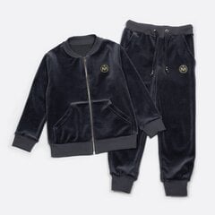 Детский бархатный костюм Marat SPP11005*01, тёмно-серый цена и информация | Комплекты для мальчиков | kaup24.ee