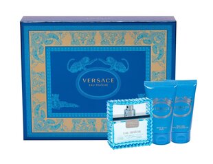 Versace Man Eau Fraiche EDT kinkekomplekt meestele 50 ml hind ja info | Meeste parfüümid | kaup24.ee