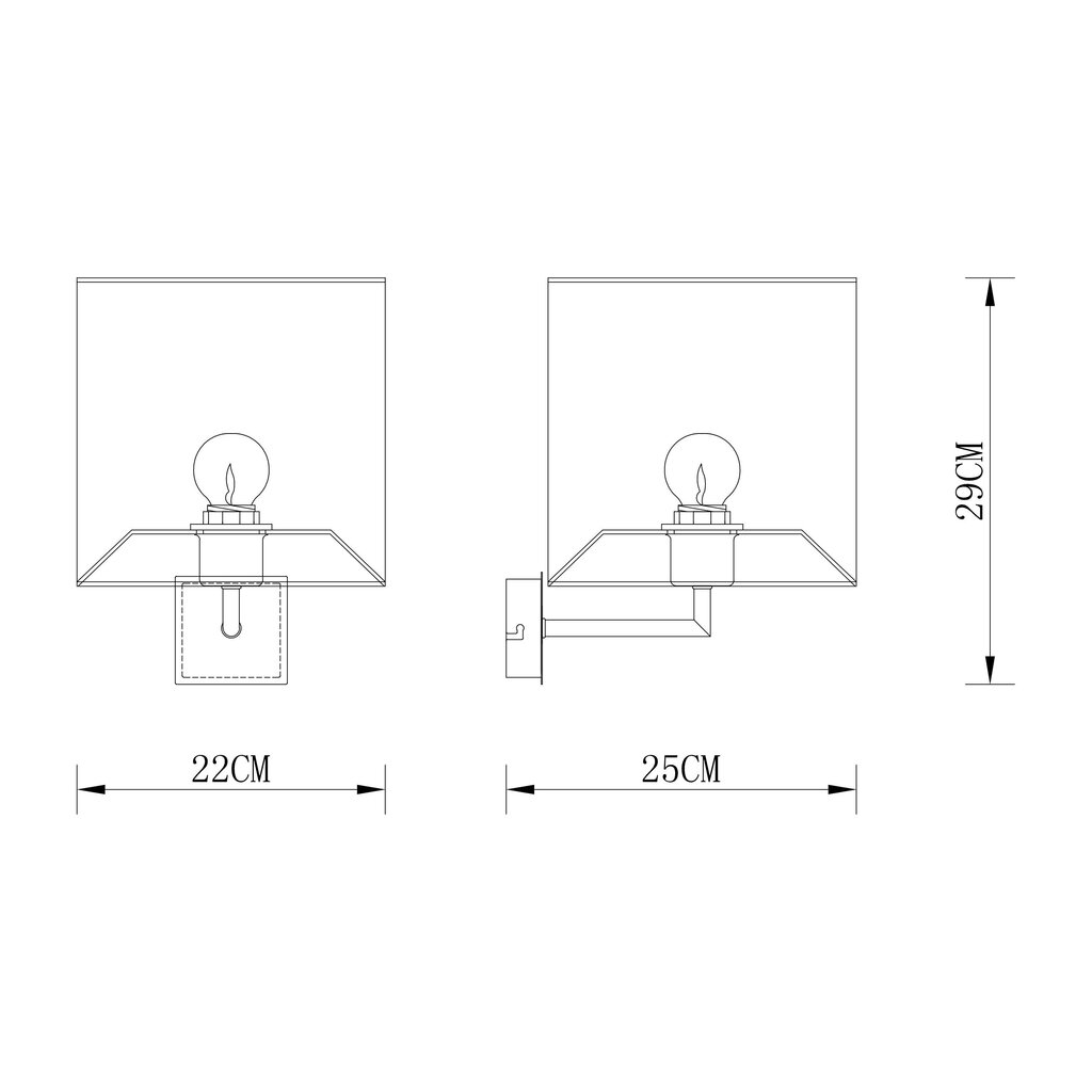 Seinalamp G.LUX GM-161/1A hind ja info | Seinavalgustid | kaup24.ee