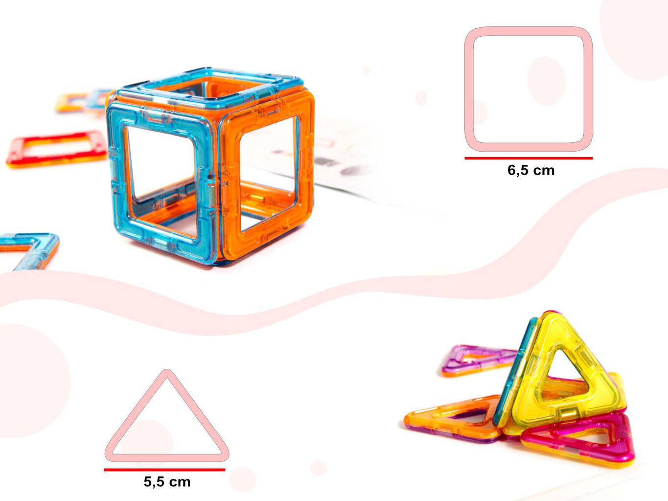 Magnetkonstruktor Magical Magnet 52-osaline hind ja info | Klotsid ja konstruktorid | kaup24.ee